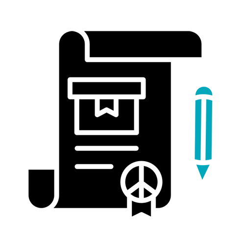 icon representing form submission for customization request